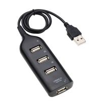 [HOT HAIXWLXKWW 589] Kebidu ความเร็วสูง USB Hub 4พอร์ต2.0พร้อมอะแดปเตอร์แยกสำหรับแล็ปท็อป