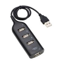 ●✟ kebidu High Speed Universal USB Hub 4 Port USB 2.0 Hub with Cable Mini Hub Socket Pattern Splitter Cable Adapter for Laptop PC