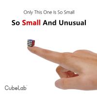 Cubelab 1cm Mini Magic Cube Tiny 3x3 Professional 1 CM Speed Cube Magic Cube Puzzle Blue Pink Black Toys For Children Kids Gift Brain Teasers