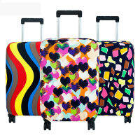 Fashion Suitcase Cover High Elastic Geometry Love Heart Shaped Luggage Case Dust Cover 18-32Inch Suitcase Essential Accessories