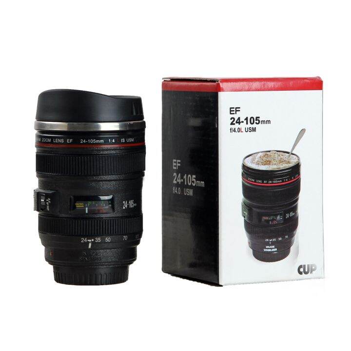 high-end-cups-สแตนเลสกล้อง-ef24-105mm-กาแฟเลนส์แก้วสีขาวสีดำแก้วกาแฟสร้างสรรค์ของขวัญถ้วยกาแฟ-canecas-tazas-vaso-caf