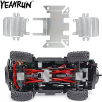 YEAHRUN แชสซีสแตนเลสเกราะกันลื่น,สำหรับ1/18ตีนตะขาบ RC TRX4M Bronco Defender ชิ้นส่วนอัพเกรด