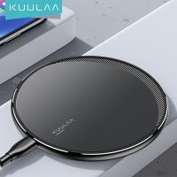 KUULAA Qi Wireless Charger สำหรับ iPhone 13 12 11 Pro X XR XS สูงสุด10วัตต์สำหรับ samsung S10 S9 S8 USB Charger Pad