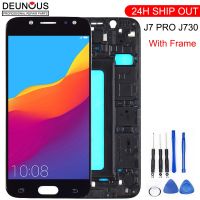 New For Samsung Galaxy J7 Pro 2017 J730 SM-J730F J730FM/DS J730F/DS J730GM/DS LCD Display Touch Screen Digitizer Assembly Frame