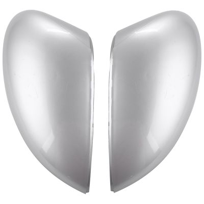 1 Pair Left/Right Silver Rearview Side View Mirror Replacement Cover Cap Case Shell for Ford for Fiesta Mk7 2008 2009 2010 2011 2012 2013 2014 2015 2016 2017