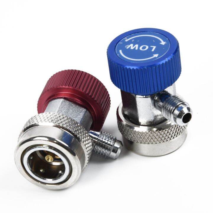 2Pcs Adapter Couplers A/C R134a Car Air Conditioner Adapter Coupler