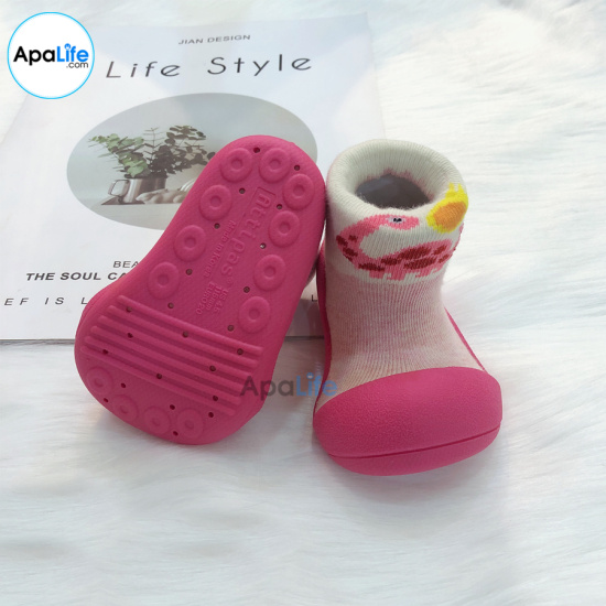 Attipas dinosaur - fuchsia at007 - giày tập đi cho bé trai bé gái từ 3 - ảnh sản phẩm 2