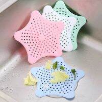 【CC】 Silicone Star Sink Strainer Shower Drain Hair Catcher Anti-Clogging Floor FilterDrain Stop Plug