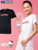 เครื่องแบบแบดมินตัน VICTOR Victor Bullish Hello Kitty Joint KT ระบายอากาศได้ดีแห้งเร็วเสื้อยืดเหมาะสม