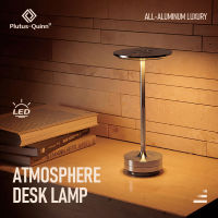 LED Aluminum Alloy Desk Lamp Type-C Rechargeable Three Color Touch Control Night Lamps For Bedside Study Reading Table Lights