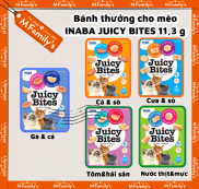 Snack bánh thưởng Inaba Juicy Bites dạng mềm cho mèo nhiều vị hấp dẫn