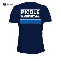 Tshirt Homme Police Municipale Humour Tee Shirt Printed On The Back Gildan