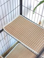 ▪▲☈ rattan mat cat cage platform pet rabbit nest sleeping dog cool