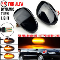 แบบไดนามิก Led เลี้ยวไฟเลี้ยวด้านข้างไหลลำดับไฟกระพริบแสงสำหรับ Alfa Romeo 145 146ประเภท930 1994-2001