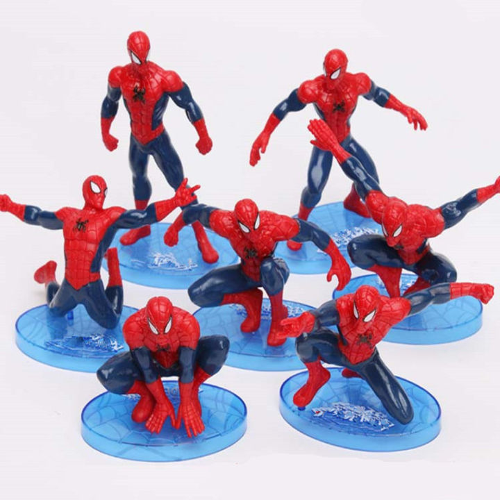 Toystoryshop Đồ Chơi Mô Hình Hành Động Avengers Spiderman 7 Món Cho Bé Trai  Trang Trí