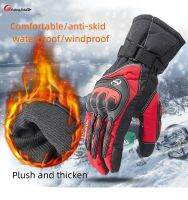 Riding Tribe Men ถุงมือมอเตอร์ไซค์ Warm Windproof Waterproof Riding Cycling s Touch Screen Outdoor Motor s822