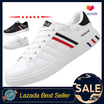 Korean Style MenS Sneakers Breathable Casual Shoes White Shoes [High Quality]