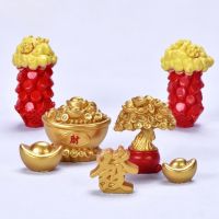 [hot]✐♙  Resin Chinese Ingot Office Desk Landscape Ornament Shui Decoration