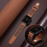 สายหนังเหมาะสำหรับสายคาด Apple Watch 44มม. 40มม. 45มม. 41มม. 42มม. 38มม. 49มม. 44 45มม. สร้อยข้อมือ Iwatch Series 7 Se 6 5 4 3 8พิเศษ