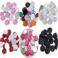 100 Round Flatback Resin Dotted Rhinestone Beads 10mm (3/8") Color For Choice Beads