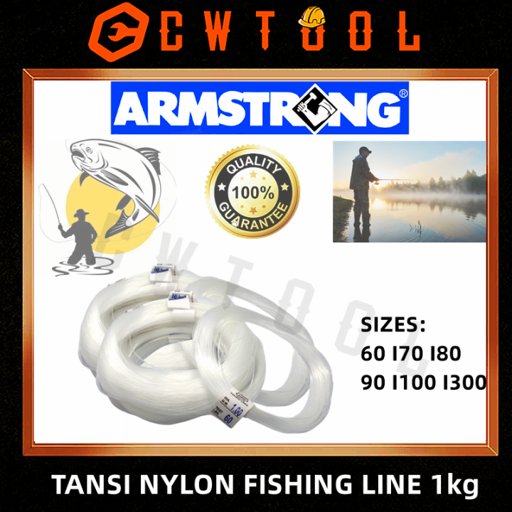 ARMSTRONG TANSI NYLON FISHING LINE Super Strong Fishing Line 1kg 7  different sizes