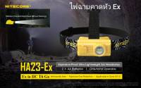 ไฟฉายคาดหัว Nitecore HA23-EX AA, Intrinsically Safe Explosion-Proof Ultra Lightweight