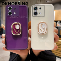 DKHORSIG เคสนิ่มโปร่งใส2023สำหรับ INFINIX ZERO 30 /Gt 10 Pro/ Hot 30 4G 5G / 30i / 30 Play / Note 30 4G 5G / 30i / 30 Pro/smart 7ป้องกันเลนส์กล้องเคสโทรศัพท์มือถือกันกระแทก5G Zero30ถุงคลุมกระเป๋าลูกอม Infinix พร้อมที่ยึดดอกไม้ไข่มุก