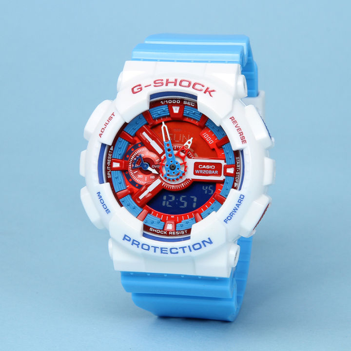 Original NO.1Casio นาฬิกาผู้ชายนาฬิกาดิจิทัลนาฬิกากีฬา Simple Designer กันน้ำควอตซ์นาฬิกากีฬา Unisex