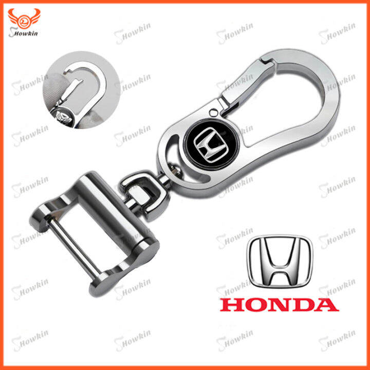 โลหะผสมรถโลหะพวงกุญแจโซ่กุญแจมีโลโก้สำหรับhonda