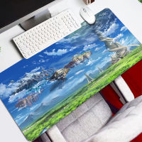 Sword-Art-Online Beautiful Landscape Pattern Mousepad DIY Desk Pad XXL HD Print Computer Gamer Locking Edge Customizable Mouse Mats