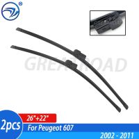 Wiper Front Wiper Blades For Peugeot 607 2002 - 2011 Windshield Windscreen Front Window 26"+22"