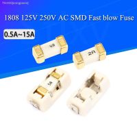 ✌ Gold Silver 1808 125V 250V AC 0451 SMD Fast blow Fuse 0.5A 500mA 1A 2A 3A 4A 5A 6.3A 8A 10A 12A 15A 500MA 750MA 2410 ultra-rapid