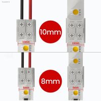 ℡ 2 Pin Connector For Led Strip 12V 24V IP20 Electrical Terminals With Screw Fixed Wire Connection Lighting Connectors 10PCS