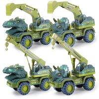 [COD] Large force control childrens toy car dinosaur Tyrannosaurus rex excavator crane engineering vehicle model stall wholesale