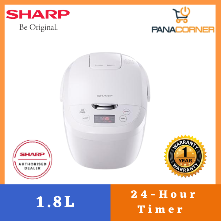 SHARP 1.8L Digital Rice Cooker KSE185WH Lazada