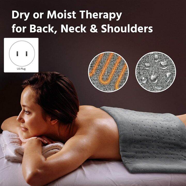 110V-240V Electric Heating Pad Blanket Timer Physiotherapy Heating Pad For  Shoulder Neck Back Spine Leg Pain Relief Winter Warm | Lazada PH