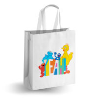 SST3 กระเป๋ากระสอบสาน PP Sesame Street Yeah PP Woven Tote Bag WH M W35XH40XS15 cm