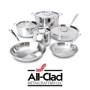 All-Clad E849A264 Stainless Steel Cocottes 0.5-Quart 2-Piece Silver