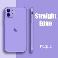 Soft Liquid Silicone Back Cover Colorful Straight Edge With Apple Logo Phone Case Fine Hole Lens Protection Back Cover For iPhone 14 13 15 12 Pro Mini Max For iPhone 11 Pro Max X XR XS SE 2020 8 7 6 6S Plus