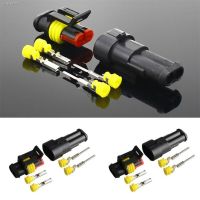 ☒ 10 Kit 12V 2Pin Cable Wire Connector Plug Super Seal Waterproof Electrical Wire Connector Plug for Car Waterproof Connector