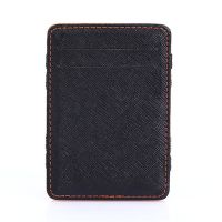 Korean personalized Magic Wallet creative wallet wallet mens Cross Pu wallet fashion card bag card cover