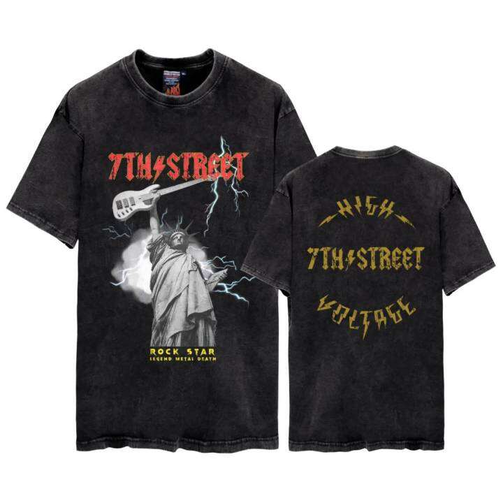 เสื้อฟอกวินเทจ-7th-street-แบบโอเวอไซส์-vintage-oversize-ของแท้-100