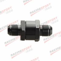 ✼ 6AN AN6 AN-6 Fuel Non Return One Way Check Valve Petrol Diesel Aluminium Black