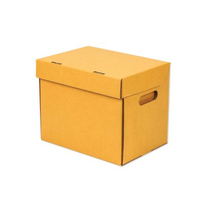 กล่องเก็บเอกสารขนาดA4 กล่องลัง กล่องเอกสาร กล่องกระดาษลูกฟูก กล่องเก็บของ (1 ชิ้น/แพ็ค แพ็ค 1 ใบ)