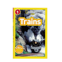 English original genuine picture book National Geographic trains train National Geographic graded reading elementary level 1 childrens popular science picture book