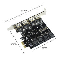 5Gbps 4พอร์ต USB3.0การ์ดเอ็กซ์แพนชันอะแดปเตอร์ PCI-E PCI Express USB 3.0 Controller สำหรับ PCIe X1 X4 X8 X16พอร์ตสำหรับ Win 7810