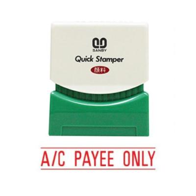 ตรายางหมึกในตัว A/C Payee only  ซันบี้ Sanby สีแดง