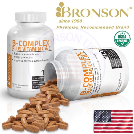 Organic vitamin b complex c & e - 250 viên mỹ - bổ sung vitamin b, c và e - ảnh sản phẩm 1
