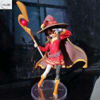 Helล็อบบี้ของเล่นการ์ตูนตุ๊กตาอวยพรของพระเจ้าในโลกมหัศจรรย์นี้ Megumin ของตกแต่งเดสก์ท็อปเครื่องประดับบ้าน Megumin คอลเลกชันภาพอนิเมะรุ่นโมเดลของเล่น