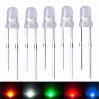 【CW】 50PCS 3mm Fog Diffused Diode Emitting Diodes Multicolor Bulb Electronics Components Lamps White/Green/Red/Blue/Yellow